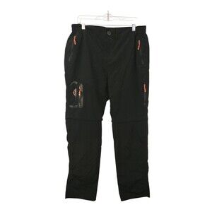 Versa Pants Men's Summitskin Convertible 38x34 Black Lightweight Hiking Pockets